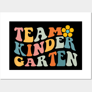 Team Kindergarten Back to School Teacher Student Posters and Art